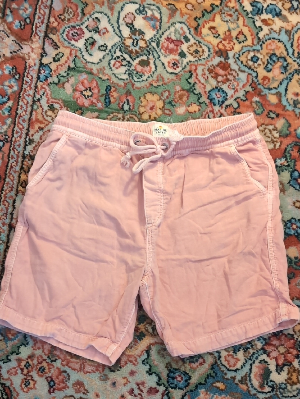 Marine Layer Pink Saturday Beach Shorts
